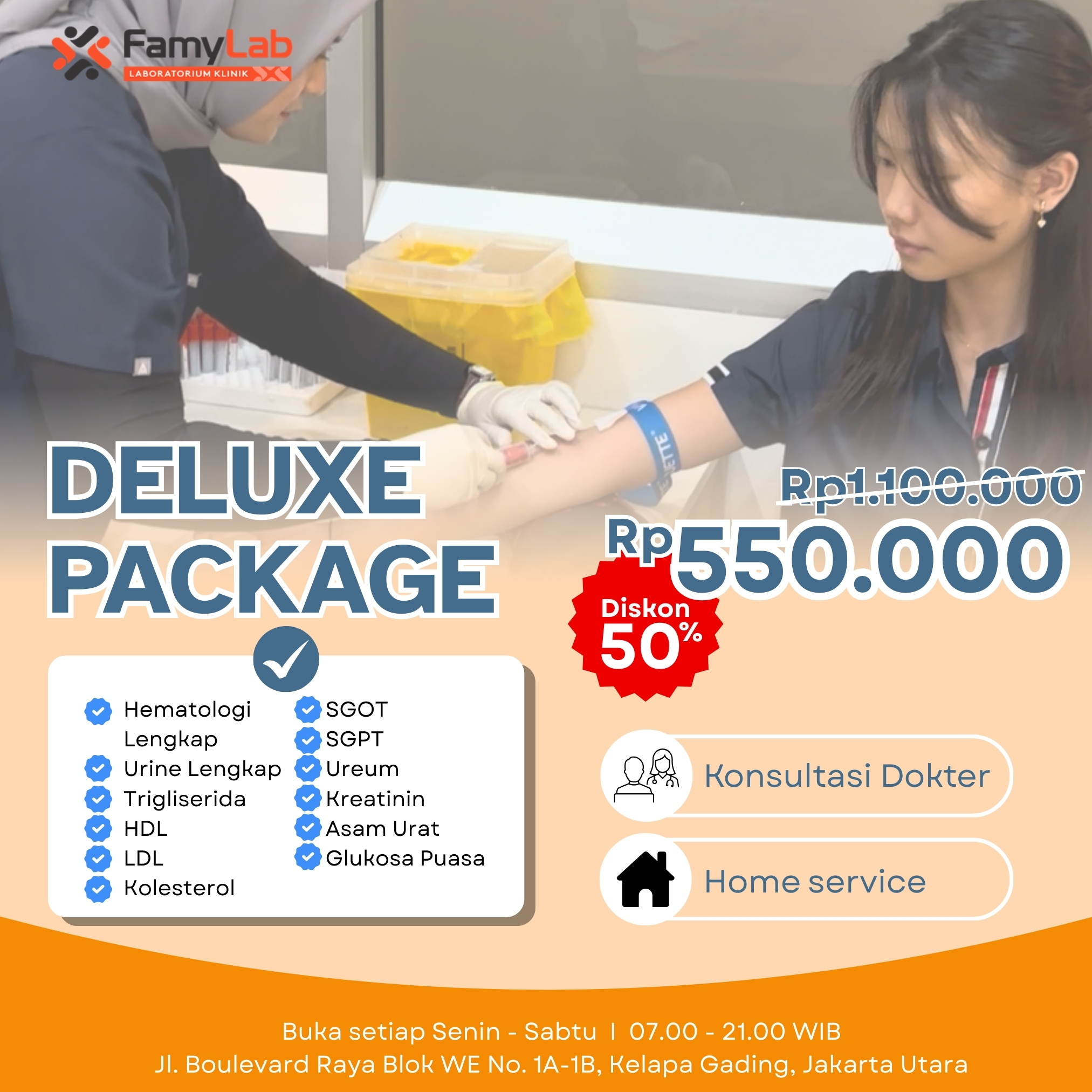 Paket Deluxe - Diskon 50%