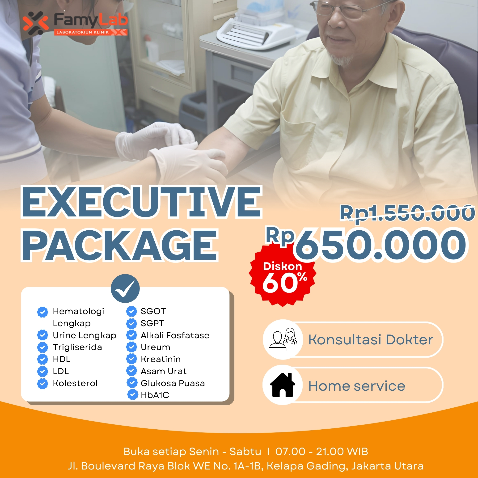 Paket Executive - Diskon 60%
